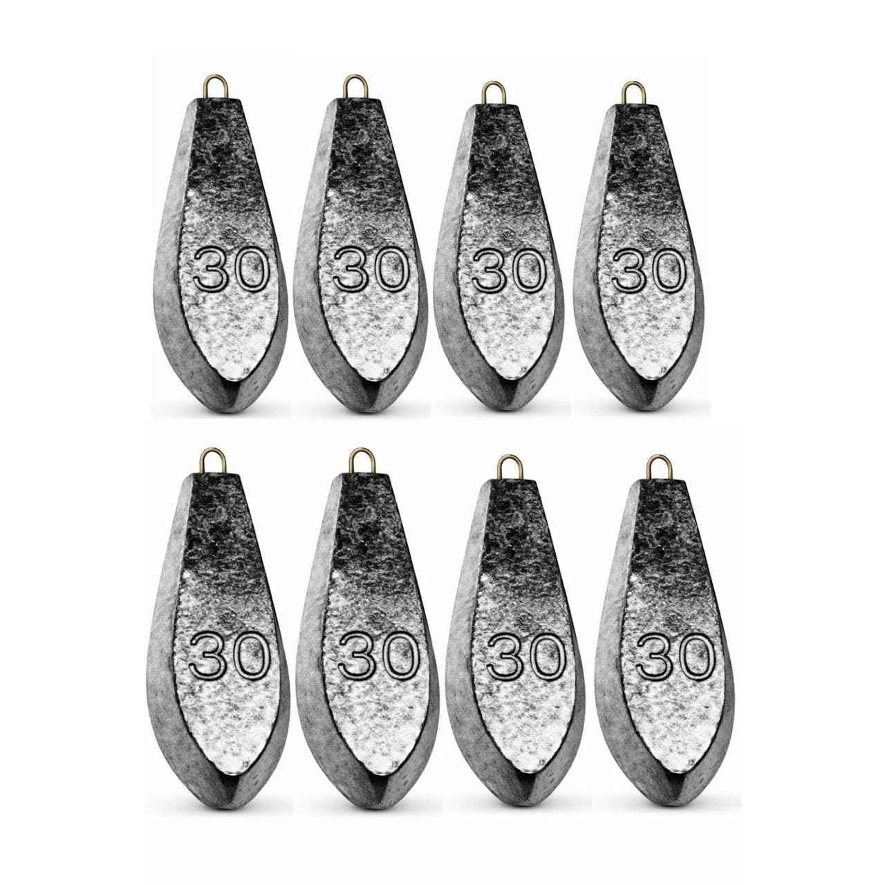 Amazon | 釣り用オモリ シンカー 【30号 8個】 セット (約1kg) 六角